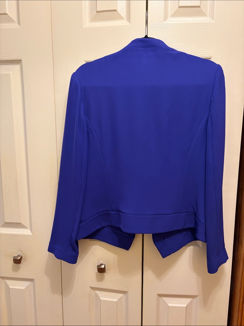 Calvin Klein Purple Draped Open-Front Blazer